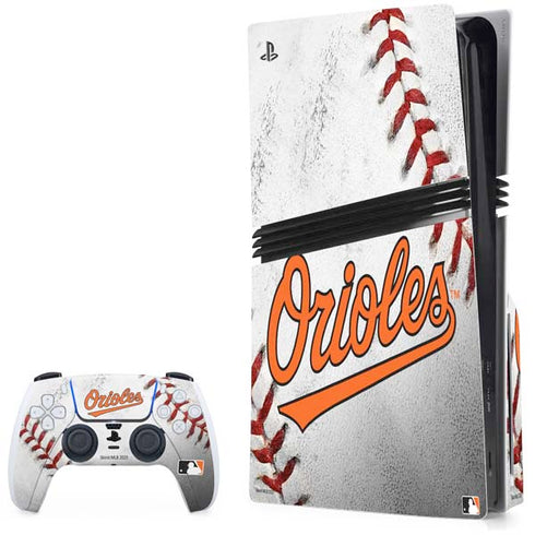 MLB Baltimore Orioles Game Ball PS5 Pro Disk Bundle  Skin